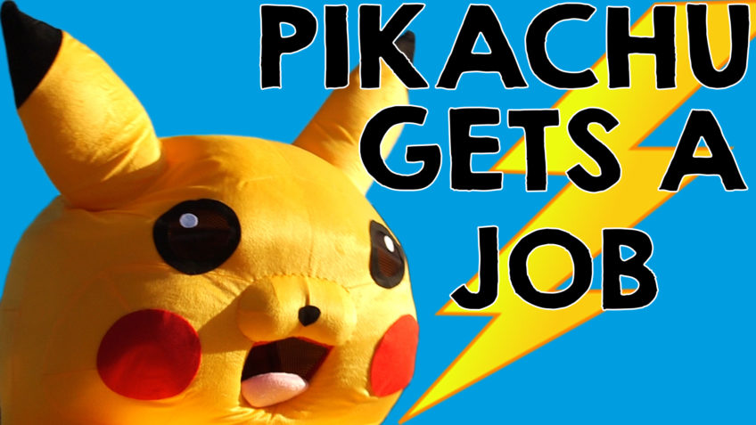 Pikachu gets a job