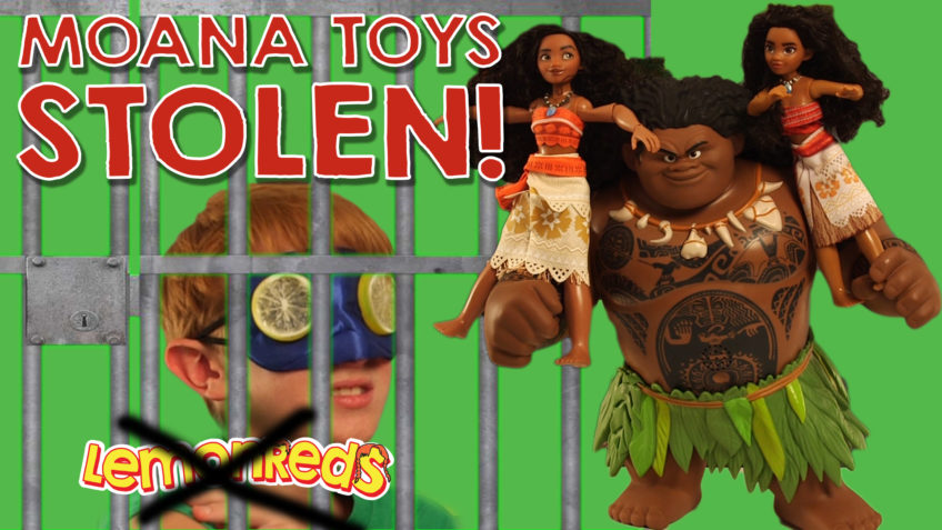 Moana Toys Stolen from the set by Working with LeMANs! | LemonReds Toy Review Hijacked
