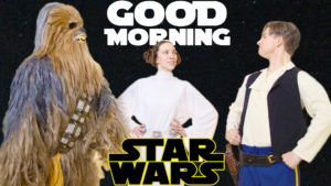 Good Morning Star Wars Tribute to Carrie Fisher & Debbie Reynolds Singing in the Rain Tap Dance